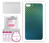 apgo Protective Skin Sticker for the back compatible with Apple iPhone 8 Plus, Wrap Film, Foil, Vinyl - Pattern Carbon Chameleon CAKA1