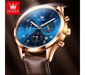 Reloj de cuarzo de marca OLEVS, reloj multifunción de negocios resistente al agua para hombres, reloj para hombres