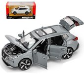 1/32 Nissan X-Trail SUV miniatura de juguete fundido a presión modelo de coche con sonido y luz puertas que se pueden abrir regalo educativo de colección para niños blanco