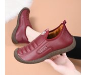 Botas de nieve cálidas de invierno para mujer, botines cortos resistentes al agua, mocasines con forro de piel sintética, zapatillas cómodas antideslizantes para caminar al aire libre para mujer 36