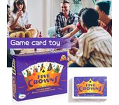 Juego de cartas de rummy de cinco coronas, multijugador, interactivo, educativo, para padres e hijos, juego de mesa para niños y adultos, fiesta familiar, noche de juegos. 1pc