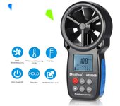 Anemómetro Digital LCD HP-866B, probador de temperatura del aire y velocidad del viento, nuevo HoldPeak HP-866B negro