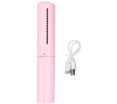 Plancha de pelo, peine, cepillo inalámbrico, minirizador de pelo eléctrico recargable para casa y viajes, color rosa color rosa