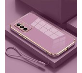 Para Samsung Galaxy A14 Funda Samsung m14 A04S F13 M13 F23 M23 A13 5G A03S Funda de teléfono de lujo con revestimiento cuadrado a prueba de golpes Galaxy M14&Case & Strap