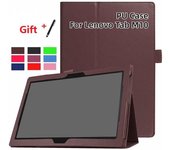 Nueva funda de Pu para tableta Lenovo Tab M10 HD 2. ª generación TB-X306X x306f, funda para Lenovo Tab M10 Plus FHD X606F X505X, despertador automático M10 10.1 TAB-X605 rojo