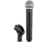 Transmisor de mano de micrófono inalámbrico SHURE Especificaciones profesionales Canto Cantante Actuación vocal Evento en vivo Presentación Discurso Karaoke negro