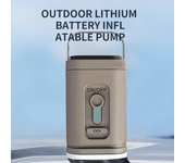 Bomba de aire eléctrica, compresor de aire inalámbrico portátil, inflador/desinflador, bombas para cojines inflables, colchones de aire, botes, anillos de natación marrón