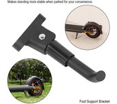 Soporte de pie para patinete eléctrico, soporte lateral para trípode Xiaomi 4, Mi4 4 Pro, repuestos, accesorios para ciclismo negro
