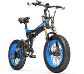 Lankeleisi X3000plus - Bicicleta eléctrica plegable de montaña, todoterreno, con suspensión neumática, 1000 W, 48 V, 17,5 Ah X3000plus Black yellow