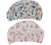 2 fundas para cambiar pañales de bebé con estampado de hilo de algodón, sábanas extraíbles para cambiar pañales de bebé