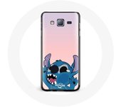 Coque pour Samsung Galaxy A3 Stitch le Nez en l'air fond rose