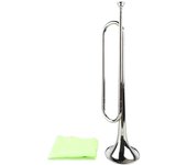 Trompeta de latón en si bemol, instrumento musical retro estándar para banda escolar y orquesta de caballería.