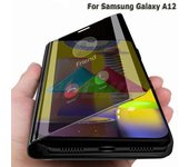 Funda de teléfono para Samsung Galaxy A12 espejo a prueba de golpes Samsung Galaxy A12 plata