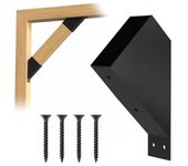 1/2 soporte de ángulo de pérgola de acero inoxidable de 45 grados, soporte de conector de poste de madera resistente a la intemperie. 1pc