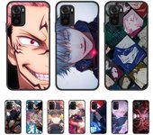 Funda Jujutsu Kaisen Anime para Xiaomi Redmi Note 11 10 9 Pro Funda para Redmi Note 8 Pro 11S 8T 9T 9S 10S Note9 Pro Funda Etui Redmi 9T