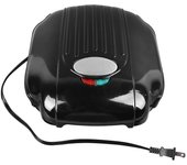 Parrilla eléctrica de interior de 1200 W, placa clásica de aluminio, antiadherente, para carnes gruesas L