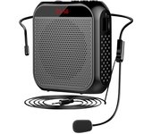 Auriculares Portátiles con Micrófono Pequeño USB Música Perfecto para Negro Altavoz, Megáfono, Manos Libres, Incluido, Bocina, MicroSD, Reproducción, Eventos, negro