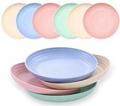 Juego de 4 platos de cena de paja de trigo, vajilla completa ecológica, accesorios de cocina, platos, vajilla 6 inches