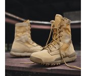 Botas Martin para hombre otoño/invierno 2024: Botas altas de cuero estilo desierto para parejas, modernas y versátiles para exteriores. 38