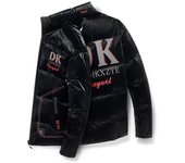 Chaqueta acolchada de plumón para hombre, ropa corta de invierno, nuevo brillante, cara, más fertilizante para aumentar el espesor, chaqueta acolchada cálida XXL