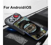 Gamepad inalámbrico Bluetooth de una mano MOCUTE-059 para teléfono Android IOS PUBG Game Pad blanco
