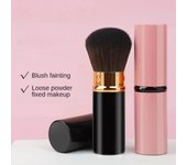 1 pieza de brochas de maquillaje retráctiles portátiles, brochas para mezclar base y colorete, brochas de maquillaje, herramientas de maquillaje para mujeres color rosa