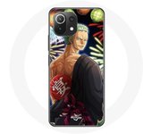 Coque pour Xiaomi Mi 11 Lite One Piece Joyeux noël Zoro Anime Manga
