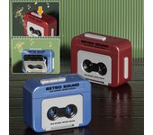 Llavero con colgante de caja de música, caja de música portátil vintage DIY, llavero con movimiento, instrumento musical, juguete, melodía musical, regalos rojo