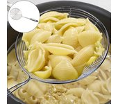Cuchara de acero inoxidable, colador, cucharón para sopa y comida, colador de cocina, filtro de cocina plata
