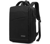 Mochila para hombre POSO Night Reflection/carga USB mochila impermeable para ordenador portátil de 15,6 pulgadas mochila escolar para niños negro PS-632 15.6 inch negro