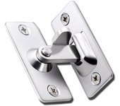 (Gran casa)Gancho de bloqueo de gancho de ángulo recto de 90 grados de acero inoxidable para cerradura de puerta corredera, accesorios para el hogar One Size