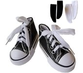 Zapatos de muñeca GeekDwarf, zapatillas, calcetines negros, figura, disfraz, ropa, uniforme escolar JK A [Conjunto 3] 1/3 (Zapatos negros)