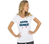Camiseta de mujer - LOVE MAMIE S negro