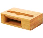 Soporte para teléfono, amplificador, altavoz de madera para escritorio, soporte de bambú con sonido para móvil, tableta, coche, ducha, base para teléfono móvil