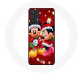 Funda para Samsung Galaxy A32 5G Mickey Mouse y Minnie Mouse el día de Navidad