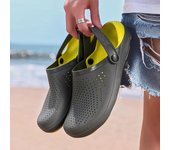 Zuecos clásicos de jardín sin cordones para hombre, de secado rápido, para playa, verano, transpirables, para exteriores, con plataforma, para jardinería. 7.5