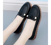 Zapatos casuales de mujer de cuero genuino, mocasines de plataforma sin cordones, zapatillas de diseñador para mujer, mocasines ultra suaves, zapatos para mujer 35 gris