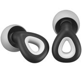 Tapones para los oídos para dormir, tapones reutilizables de silicona con cancelación de ruido para bloquear los ronquidos, tapones para los oídos con reducción de ruido para protección auditiva negro