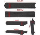 Protector de cadena para bicicleta de montaña y carretera, de silicona, autoadhesivo, antiarañazos. A1
