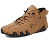 Zapatos de cuero genuino para hombre, zapatillas, botas para hombre, botines casuales de moda para hombre, zapatos de plataforma para hombre, zapatos de diseñador de lujo para hombre 39