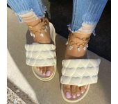 Zapatillas duraderas antideslizantes versátiles al aire libre de verano para mujer, sandalias de playa, Zapatillas de casa, zapatillas con forma de corazón 41 verde claro
