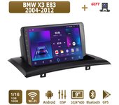 Radio de coche Android para BMW X3 E83 2004-2012 Reproductor multimedia Unidad principal Navegación GPS estéreo BT WIFI 1+16 GB 1+16GB
