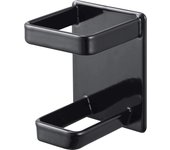 Soporte magnético para afeitadora eléctrica de baño Yamazaki Jitsugyo, color negro aprox.. Torre de almacenamiento para afeitadora (ancho 6 x profundidad 6 x alto 8 cm) 4864