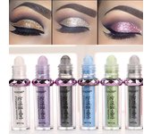 Brillante de larga duración, brillo, pigmento en polvo, sombra de ojos Mineral desnuda, resaltador Roll-on, herramienta cosmética para mujeres 7
