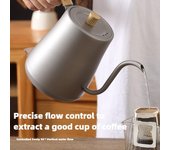 Hervidor eléctrico de cuello de cisne de 0,8 L y 1000 W de calentamiento rápido, 110 V/220 V, cafetera, tetera, para el hogar