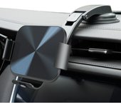 Soporte de cargador inalámbrico rápido para automóvil Soporte de montaje en rejilla de ventilación apto para todos los teléfonos SUV RV negro