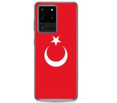 Coque Téléphone - Samsung - Galaxy S20 - Drapeau Turquie - Souple - Multicolore