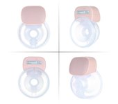 Extractor de leche eléctrico portátil Extractor de leche manos libres invisible silencioso 2 modos 5 niveles ajustables con brida de 27 mm para viajes a casa with 27mm flange gris