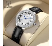Relojes GAIDU Moda Aguja Azul Globo Vintage Escala Romana Relojes Para Mujer Relojes Para Mujer Resistentes Al Agua