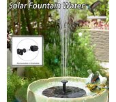 Fuente solar para exteriores con 6 boquillas, ideal para patios, jardines, estanques y piscinas. Bomba flotante portátil.